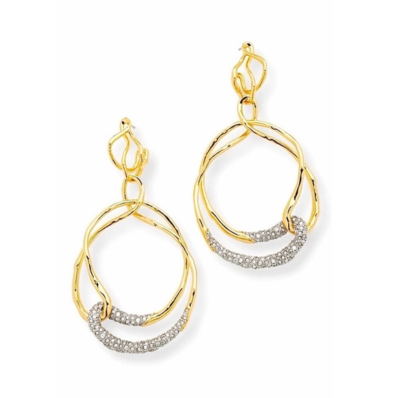 Alexis Bittar Solanales Twisted Drop Hoop Earrings - Picture 3 of 8